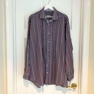 Thomas Dean Men's XXL Pinstripe Dress Shirt